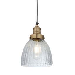 Industville - Brooklyn Glass Cone Pendant Light - 7 Inch - thumbnail 1