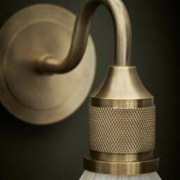 Industville - Noho Glass Globe Swan Neck Wall Light - 7 Inch - Opal - thumbnail 3