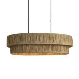 Industville - Raffia Layered Pendant Light - Natural