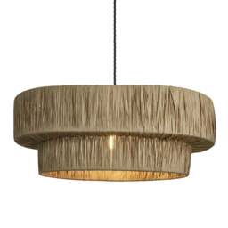 Industville - Raffia Layered Pendant Light - Natural - thumbnail 2