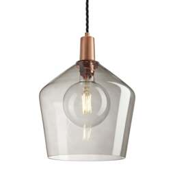 Industville - Sleek Glass Schoolhouse Pendant - 10 Inch - thumbnail 2