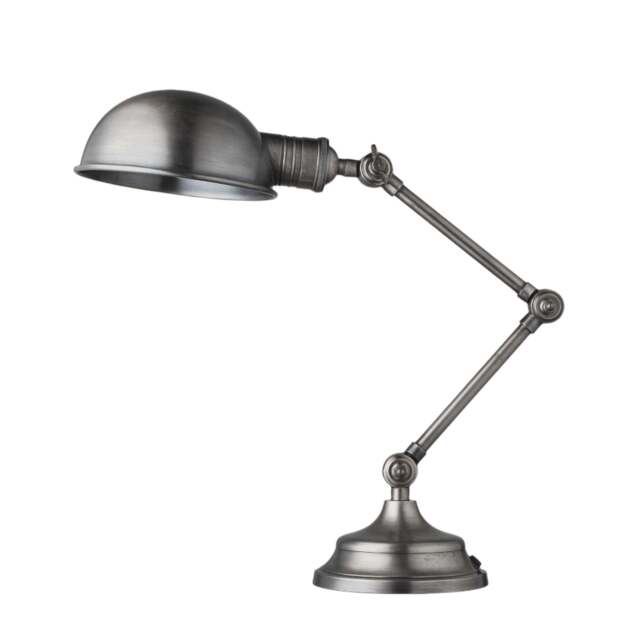 Industville - Brooklyn Pharmacy Adjustable Dome Table Lamp - 7 Inch - Gunmetal - image 1