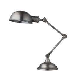 Industville - Brooklyn Pharmacy Adjustable Dome Table Lamp - 7 Inch - Gunmetal - thumbnail 1