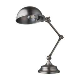 Industville - Brooklyn Pharmacy Adjustable Dome Table Lamp - 7 Inch - Gunmetal - thumbnail 6