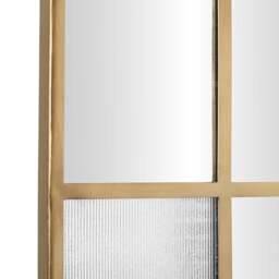 Industville - Fenton Rectangular Wall Mirror - 35 Inch - Aged Brass - thumbnail 5