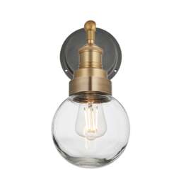 Industville - Brooklyn Outdoor & Bathroom Globe Wall Light - thumbnail 1
