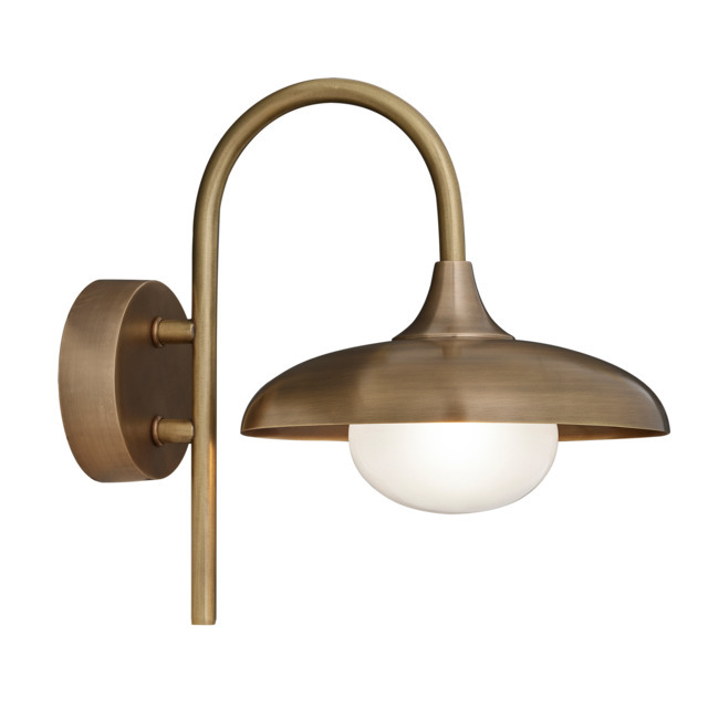 Industville - Hayle Outdoor & Bathroom Wall Light - Brass - image 1