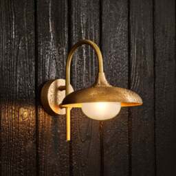 Industville - Hayle Outdoor & Bathroom Wall Light - Brass - thumbnail 7