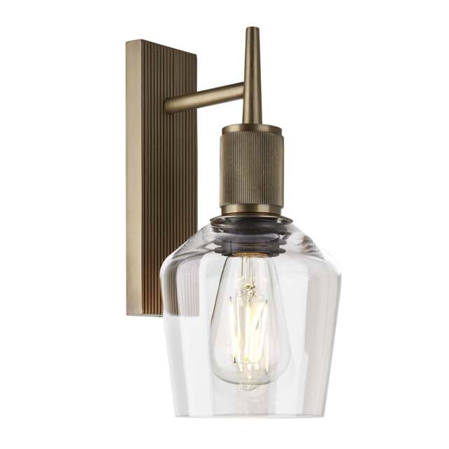 Industville - Henley Glass Schoolhouse Wall Light - 5.5 Inch - image 1