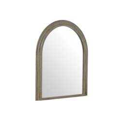 Industville - Walcott Arch Distressed Wood Wall Mirror - 39 Inch - Grey - thumbnail 3