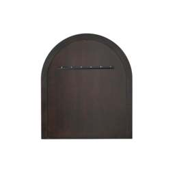 Industville - Walcott Arch Distressed Wood Wall Mirror - 39 Inch - Grey - thumbnail 4