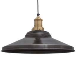 Industville - Brooklyn Giant Step Pendant - 18 Inch - Pewter - thumbnail 1