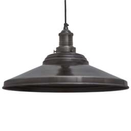 Industville - Brooklyn Giant Step Pendant - 18 Inch - Pewter - thumbnail 2