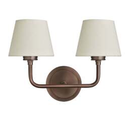 Industville - Albany Double Wall Light - Natural Cotton Shades - thumbnail 1