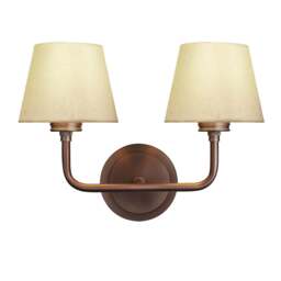 Industville - Albany Double Wall Light - Natural Cotton Shades - thumbnail 6