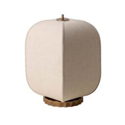 Industville - Bloxham Rectangular Table Lamp - Natural - Brass
