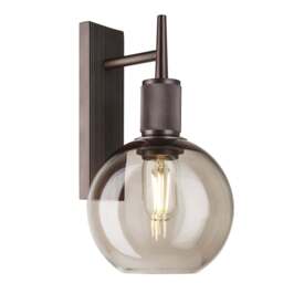 Industville - Henley Glass Globe Wall Light - 7 Inch - thumbnail 1