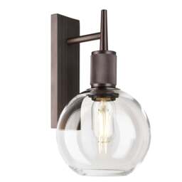 Industville - Henley Glass Globe Wall Light - 7 Inch - thumbnail 6