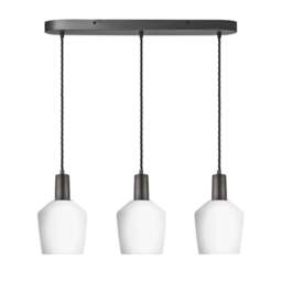 Industville - Sleek Opal Glass Schoolhouse Wire Cluster Light - thumbnail 3