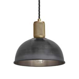 Industville - Knurled Dome Pendant Light - 8 Inch