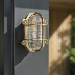 Industville - Bulkhead Outdoor & Bathroom Oval Wall Light - 6 Inch - thumbnail 3