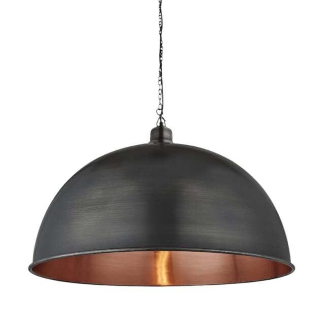 Industville - Brooklyn Giant Dome Pendant - 24 Inch - Chain Holder - image 1