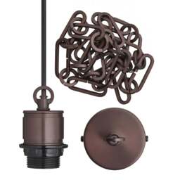 Industville - Albany Glass Globe Pendant Light - 9 Inch - Chain Holder - thumbnail 5