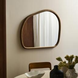 Industville - Rutland Organic Wood Wall Mirror - 43 Inch - Natural - thumbnail 3