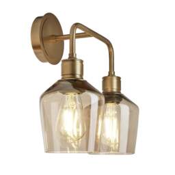 Industville - Albany Glass Schoolhouse Double Wall Light - 5.5 Inch - thumbnail 3
