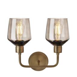 Industville - Albany Glass Schoolhouse Double Wall Light - 5.5 Inch - thumbnail 6