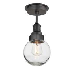Industville - Brooklyn Outdoor & Bathroom Globe Semi Flush Mount - thumbnail 4