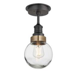 Industville - Brooklyn Outdoor & Bathroom Globe Semi Flush Mount - thumbnail 3