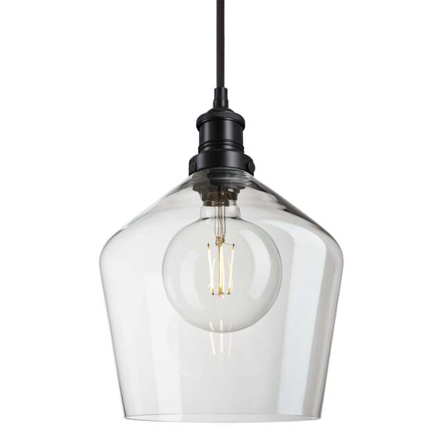 Industville - Brooklyn Glass Schoolhouse Pendant Light - 10 Inch - image 1