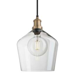 Industville - Brooklyn Glass Schoolhouse Pendant Light - 10 Inch - thumbnail 3
