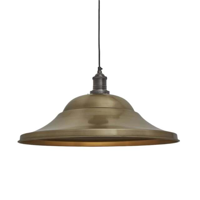 Industville - Brooklyn Giant Hat Pendant - 21 Inch - Brass - image 1