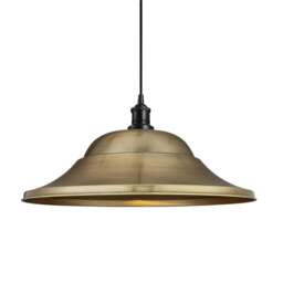 Industville - Brooklyn Giant Hat Pendant - 21 Inch - Brass - thumbnail 2