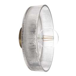 Industville - Ribbed Glass Dish Wall Diffuser - 12 Inch - Clear - thumbnail 5