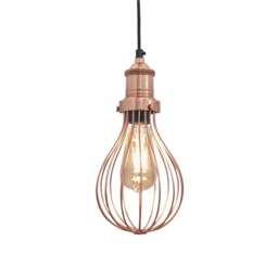 Industville - Brooklyn Balloon Cage Pendant - 6 Inch - thumbnail 1