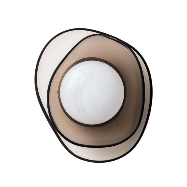 Industville - Dulwich Layered Glass Wall Light  - Mocha - image 1