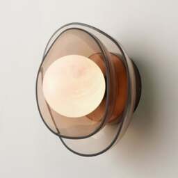Industville - Dulwich Layered Glass Wall Light  - Mocha - thumbnail 3