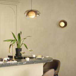 Industville - Dulwich Layered Glass Wall Light  - Mocha - thumbnail 5