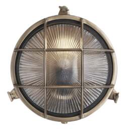 Industville - Bulkhead Outdoor & Bathroom Round Wall Light - 8 Inch - thumbnail 2