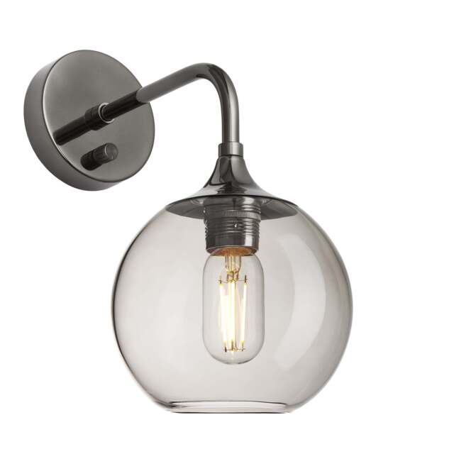 Industville - Chelsea Glass Globe Wall Light - 7 Inch - image 1