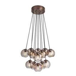 Industville - Preston Glass Globe 13 Wire Cluster Lights - 7 Inch - thumbnail 2