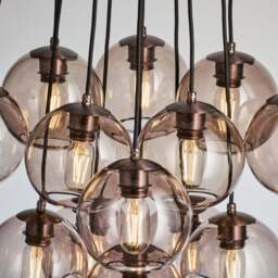 Industville - Preston Glass Globe 13 Wire Cluster Lights - 7 Inch - thumbnail 3