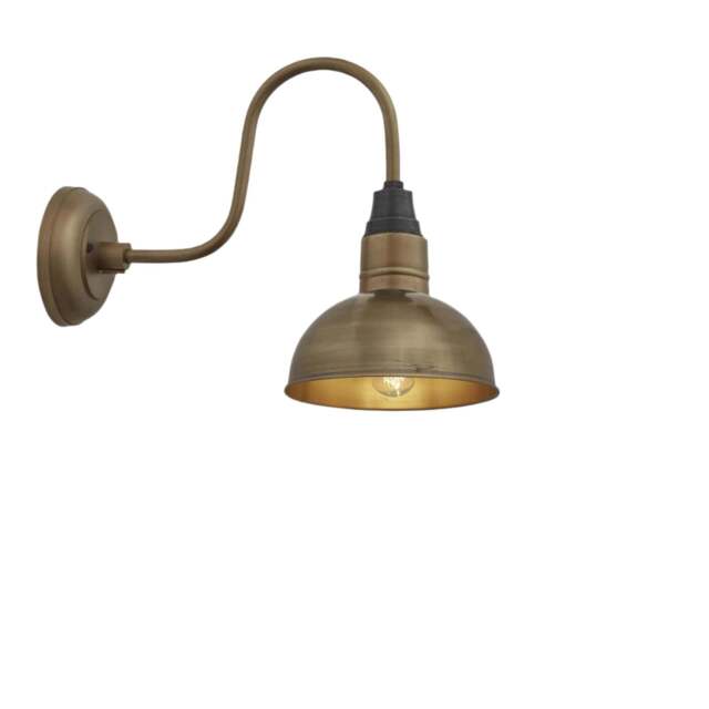 Industville - Swan Neck Dome Wall Light - 8 Inch - image 1