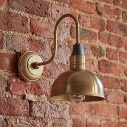 Industville - Swan Neck Dome Wall Light - 8 Inch - thumbnail 3