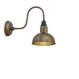 Industville - Swan Neck Dome Wall Light - 8 Inch - thumbnail 1