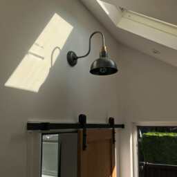 Industville - Swan Neck Dome Wall Light - 8 Inch - thumbnail 6