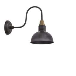 Industville - Swan Neck Dome Wall Light - 8 Inch - thumbnail 4